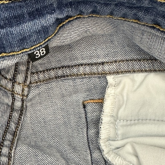 Aviator Style + Function Straight Fit Faded Indigo Zip Fly Jeans Men's‎ Size 38 - Picture 5 of 8